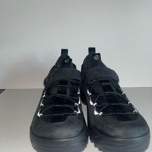 Black Sneakers with White Laces